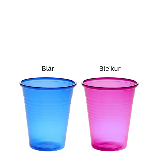 Plastglös 180ml (100 í pk) - Fastus heilsa